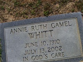 Annie Ruth Gamel Whitt