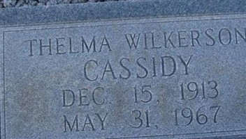 Annie Thelma Wilkerson Cassidy Annie Thelma Wilkerson Cassidy