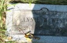 Annie W. West Annie W. West