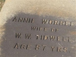 Annie Worrell Tidwell Annie Worrell Tidwell