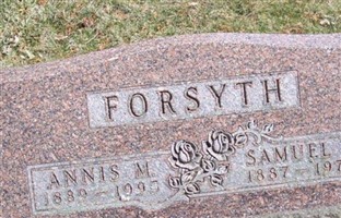 Annis Marie Swart Forsyth Annis Marie Swart Forsyth