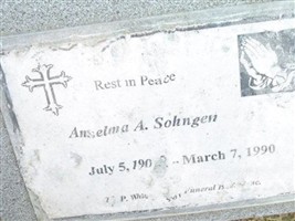 Anselma A. Timerding Sohngen Anselma A. Timerding Sohngen