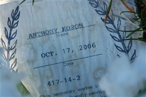 Anthony "Tony" Koron Anthony "Tony" Koron