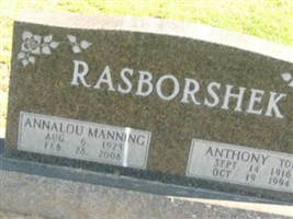 Anthony "Tony" Rasborshek Anthony "Tony" Rasborshek