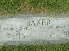 Archibald M Baker Archibald M Baker