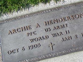 Archie A Henderson Archie A Henderson