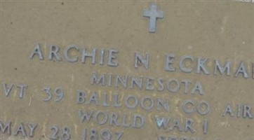 Archie Nels Eckman Archie Nels Eckman