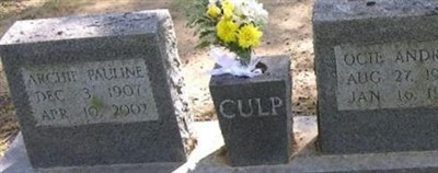 Archie Pauline Polk Culp Archie Pauline Polk Culp