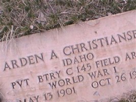 Arden A Christiansen Arden A Christiansen