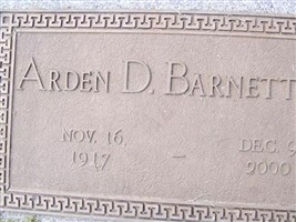 Arden D. Barnett, Sr Arden D. Barnett, Sr
