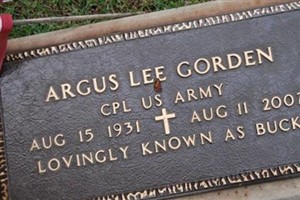 Argus Lee "Buck" Gorden