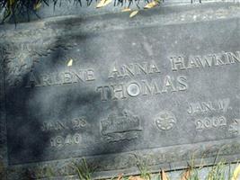 Arlene Anna Hawkins Thomas
