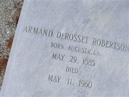 Armand DeRosset Robertson Armand DeRosset Robertson