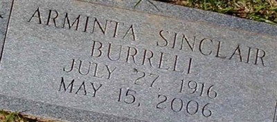 Arminta Sinclair Burrell Arminta Sinclair Burrell