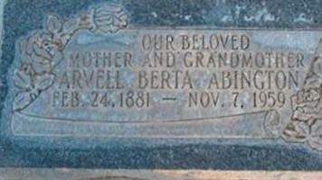 Arvell Berta Abington