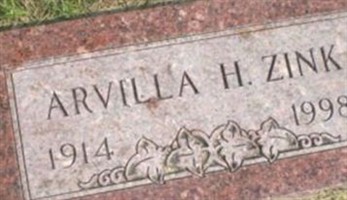 Arvilla H. Zink Arvilla H. Zink