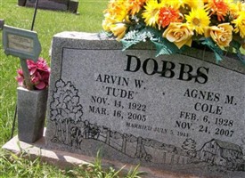 Arvin "Tude" William Dobbs Arvin "Tude" William Dobbs