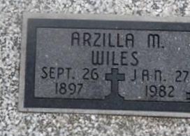Arzilla Shoaf Wiles Arzilla Shoaf Wiles