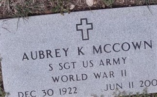 Aubrey K. McCown Aubrey K. McCown