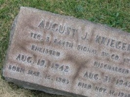August J Krieger August J Krieger