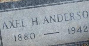 Axel Harold Anderson Axel Harold Anderson