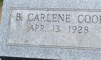 B Carlene Cook B Carlene Cook
