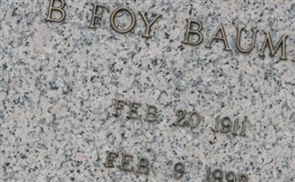B. Foy Bauman B. Foy Bauman