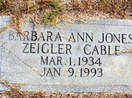 Barbara Ann Jones-Zeigler Cable