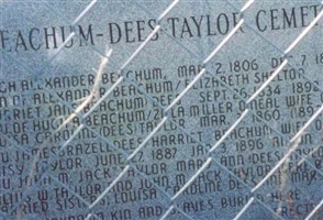 Beachum-Dees-Taylor Cemetery Beachum-Dees-Taylor Cemetery