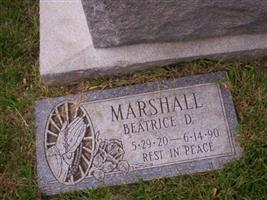 Beatrice D Marshall