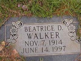 Beatrice D Walker