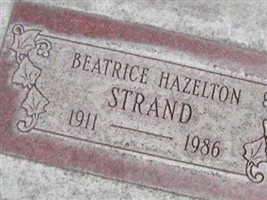 Beatrice Hazelton Strand Beatrice Hazelton Strand