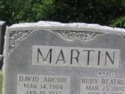 Ruby Beatrice Wyatt Lester Martin Ruby Beatrice Wyatt Lester Martin