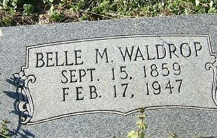Belle M Waldrop Belle M Waldrop