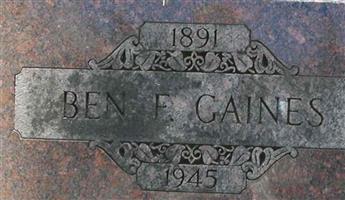 Ben F Gaines