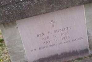 Ben F. Sublett Ben F. Sublett