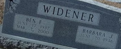 Ben F. Widener Ben F. Widener