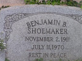 Benjamin B Shoemaker Benjamin B Shoemaker