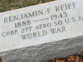 Benjamin F Reiff