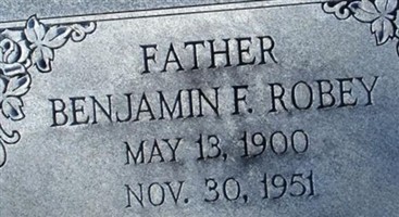 Benjamin F, Robey Benjamin F, Robey