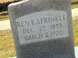Benjamin Franklin Sprinkle Benjamin Franklin Sprinkle