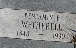 Benjamin Franklin Wetherell Benjamin Franklin Wetherell