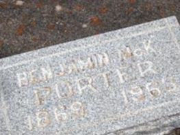 Benjamin McKindree Porter Benjamin McKindree Porter