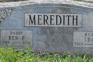 Benjamin R Meredith Benjamin R Meredith