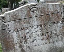 Benjamin Vernon Benson Benjamin Vernon Benson