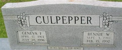 Benjamin Whit "Bennie" Culpepper