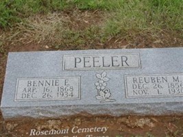 Bennie E Peeler