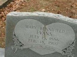 Mary Bennifield "Bennie" Glidewell Evans Mary Bennifield "Bennie" Glidewell Evans