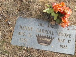 Benny Carroll "The King" Boone Benny Carroll "The King" Boone