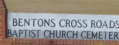 Bentons Cross Roads Baptist Church Cemetery